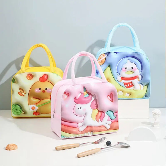 Adorable 3D Pattern Girls Lunch Bag