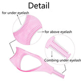 3Pcs 3 in 1 Plastic Makeup Upper Lower Eye Lash Mascara Shield Guard Applicator