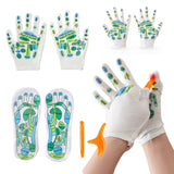 Reflexology Tools Massage with Point Massager Tools Hand Spa Socks Golves