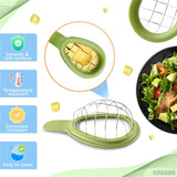 Stainless Steel Salad Chopper Vegetable Cutter Kiwi Cutter Tool Fruit & Vegetable Tools