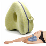 Leg Knee Pillow for Side Sleeper Heart-Shape Memory Foam Knee Support Cushion