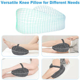 Leg Knee Pillow for Side Sleeper Heart-Shape Memory Foam Knee Support Cushion