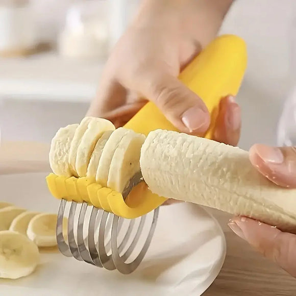 Stainless Steel Blade Banana Slicer