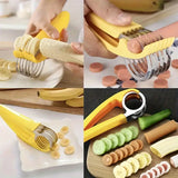 Stainless Steel Blade Banana Slicer