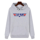 Top Mum Hoodie Casual Lightweight Sports Hooded Sweatshirt