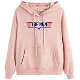 Top Mum Hoodie Casual Lightweight Sports Hooded Sweatshirt