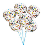 100pcs Rainbow Multicolor Confetti Balloons Glitter Latex Party Balloons