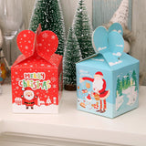 10pcs Christmas Xmas Gift Bags Candy Paper Boxes