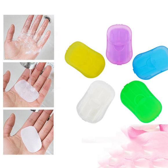 5/10 Packs Portable Disposable Paper Soap Sheets - Assorted Color