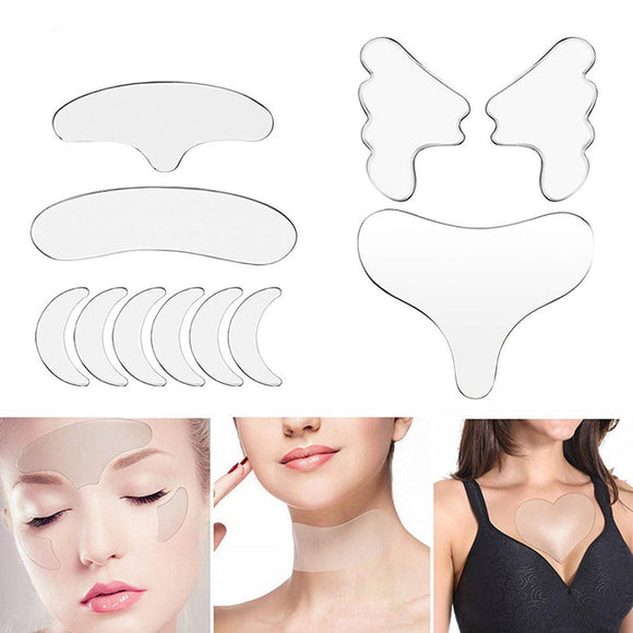 11Pcs Reusable Silicone Wrinkle Removal Sticker
