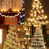 13ft Waterproof Battery Powered LED Christmas Ribbon Fairy String Lights with Remote