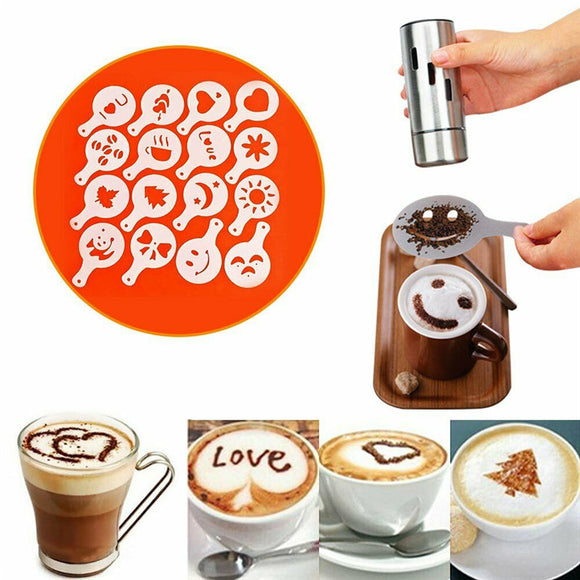 16-Piece Coffee Decoration Set