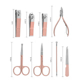 18-Piece Professional Stainless Steel Pedicure Nail Clippers Set