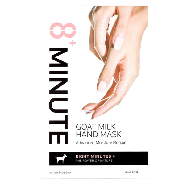 Jema Rose-8+ Minute Goat Milk Hand Mask 3x40g