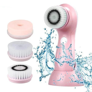 USB Rechargeable Electric Rotating Facial Cleansing Brush Massager