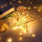 20-LED Starry Fairy Copper Wire String Lights Christmas Decor Battery Operated