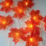 20 LED Maple Leaf String Lights Twinkle Star Thanksgiving Christmas Decoration