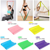 2PCS Exercise Natural Latex Elastic Bands for Yoga