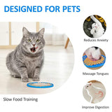 2 Packs Pet Slow Feeder Lick Pad Bath Treater for Dogs Cat Bathing Grooming Training