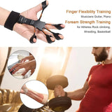 2Pcs Finger Exerciser Grip Strength Trainer Resistance Band Training Device
