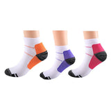 3 Pairs of Compression Running Ankle Socks for Men and Women