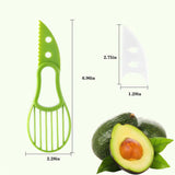 2 Pcs 3 in 1 Avocado Cutter Pulp Separator Multifunctional Knife Slicer