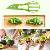 2 Pcs 3 in 1 Avocado Cutter Pulp Separator Multifunctional Knife Slicer