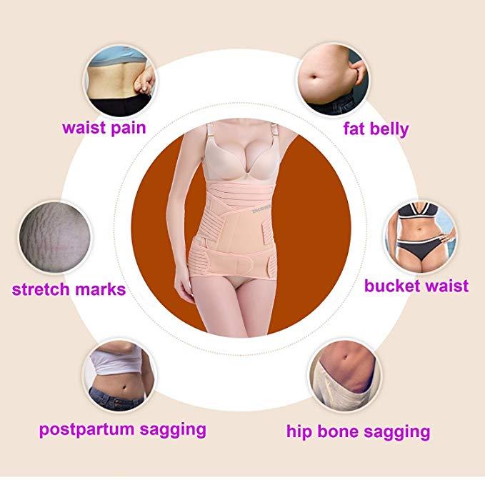 Waist Tummy Shaper 3 In 1 Postpartum Support Recovery Belly Wrap  WaistPelvis Belt Postnatal Shapewear For Abdominal Correction Pelvis 230812