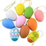 30pcs Plastic Easter Eggs White Blank for DIY Painting and Decorating