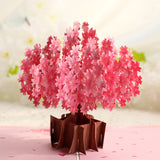 Paper Love 3D Cherry Blossom Pop Up Card For Valentines Mothers Day