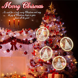 3D Christmas Hanging Window Decorative Lights with Sticking and Suction Cup
