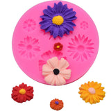 3D Flower Little Daisy Silicone Molds Baking Tool Mould Cake Decorator