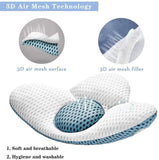 3D Lower Back Lumbar Support Pillow Waist Sciatic Pain Relief Cushion