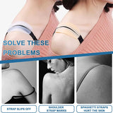 2 Pairs Silicone Shoulder Pad Bra Strap Holder Cushions