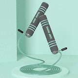 2 In 1 Ropeless and Corded Speed Skipping Jump Rope Indoor Outdoor