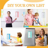 Chore Chart Plastic Checklist Board for Home Routine Planning