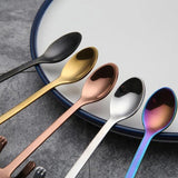 5pcs Stainless Steel Mini Cat Kitten Spoons for Coffee Tea Dessert Drink