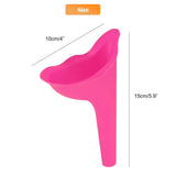 2PCs Portable Female Urination Device Stand Reusable Urinal Funnel