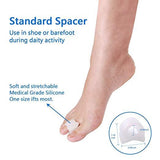 4pcs Silicone Gel Bunion Splint Toe Separator Soft Spacer