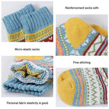 5 Pairs Bohemian Style High Elastic Ethnic Warm Socks