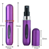 4PCs 5ml Refillable Perfume Atomizer Bottle