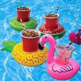 5pcs Mini Water Coasters Inflatable Drink Cup Holder