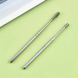 6x Ear Wax Remover Tools Stainless Steel Spring Cleaner Set Pick Wax Removal