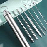6Pcs Stainless Steel Ear Wax Remover Tool Set