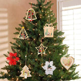5pcs Christmas Wooden Hanging Ornaments Pendants
