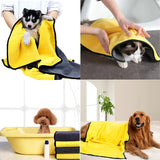 Absorbent Soft Dog Cat Microfiber Pet Bath Towel