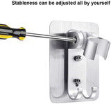 Adjustable Strong Adhesive Shower Head Holder with Hook