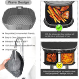 Air Fryer Silicone Liners Reusable Pot Pan Accessories