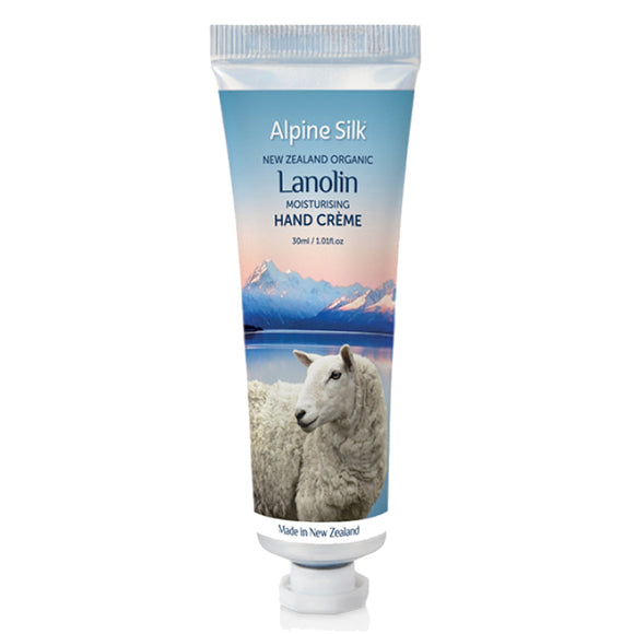 Alpine Silk Organic Lanolin Moisturising Hand Creme 30ml
