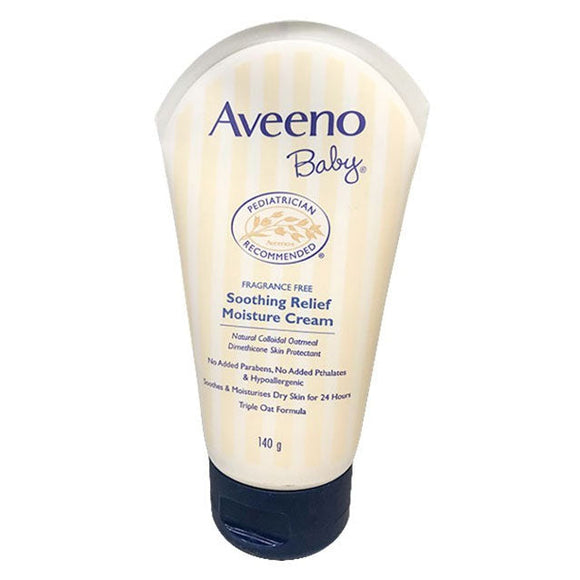 Aveeno Baby Soothing Relief Fragrance Free Moisture Cream 140g